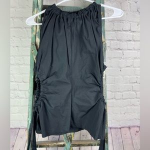 Top shop black shirt side cutouts size 4